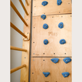 Bild in Galerie-Betrachter laden, Indoor-Klettergerüst aus Holz für Kinder mit Hangelleiter, Schaukel, Turnringen und Massage-Rollenrutsche