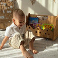 Load image into Gallery viewer, Test Montessori Bookshelf with Wheels – Personalized Kids Book Storage & Toy Organizer (Copy)