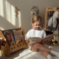 Load image into Gallery viewer, Test Montessori Bookshelf with Wheels – Personalized Kids Book Storage & Toy Organizer (Copy)