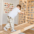 Bild in Galerie-Betrachter laden, Montessori Kletterwand für Kinder mit Rutsche, Klimmzugstange & Ringen | Indoor-Spielplatz aus Holz