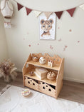 Load image into Gallery viewer, Montessori Bookshelf and Toy Storage - Wooden Furniture for Kids' Room