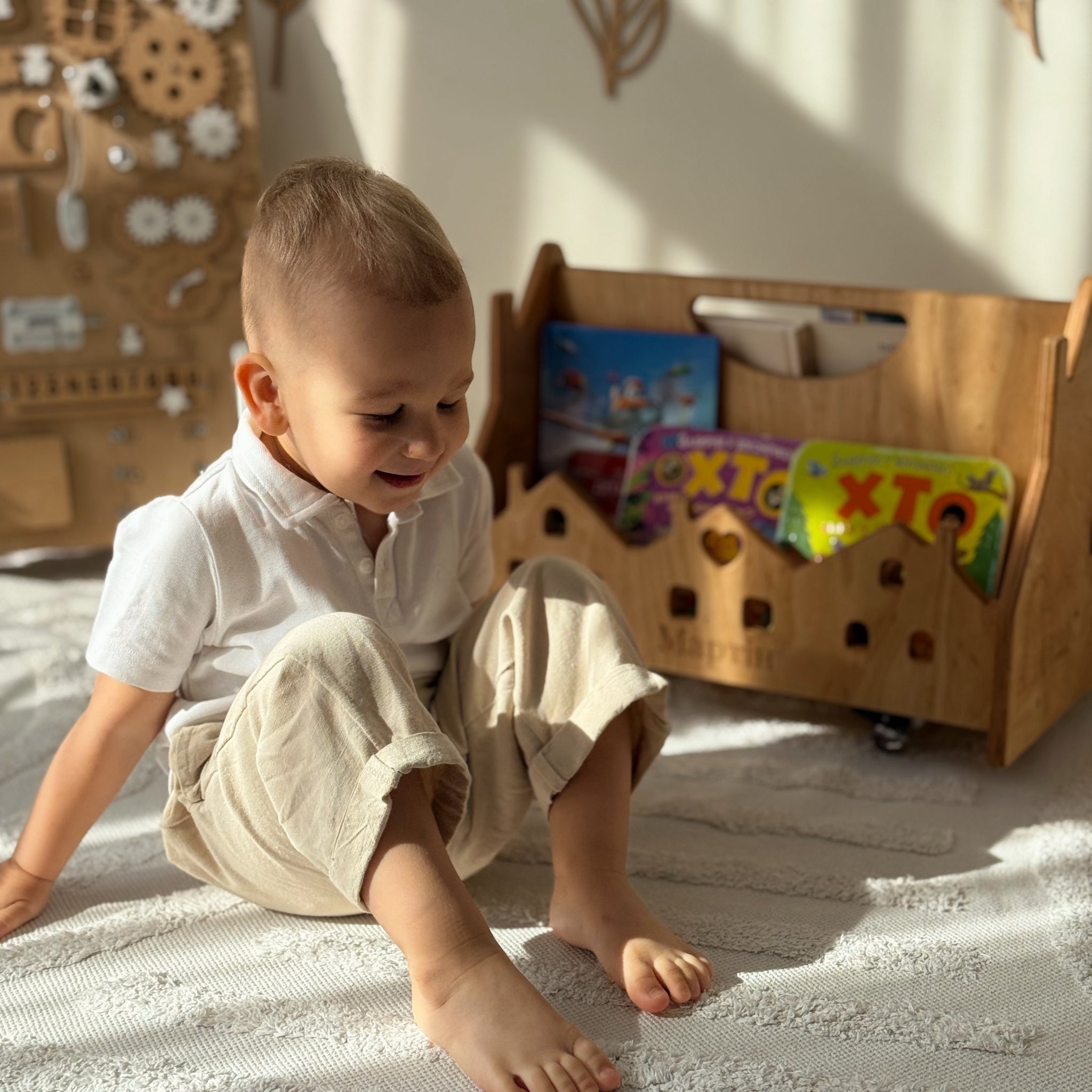 Test Montessori Bookshelf with Wheels – Personalized Kids Book Storage & Toy Organizer (Copy)