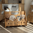 Load image into Gallery viewer, Test Montessori Bookshelf with Wheels – Personalized Kids Book Storage & Toy Organizer (Copy)
