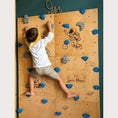 Load image into Gallery viewer, Personalized Kids Climbing Wall – Space Theme Wooden Indoor Climbing Wall
