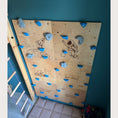 Load image into Gallery viewer, Personalized Kids Climbing Wall – Space Theme Wooden Indoor Climbing Wall
