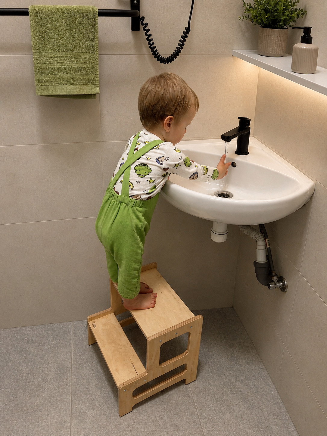 Montessori Lernturm für Kinder – Tritthocker für Küche und Bad