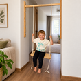 Bild in Galerie-Betrachter laden, Türreck aus Holz für Kinder und Erwachsene, bis 100 kg – höhenverstellbar, optional mit Turnringen und Indoor-Schaukel
