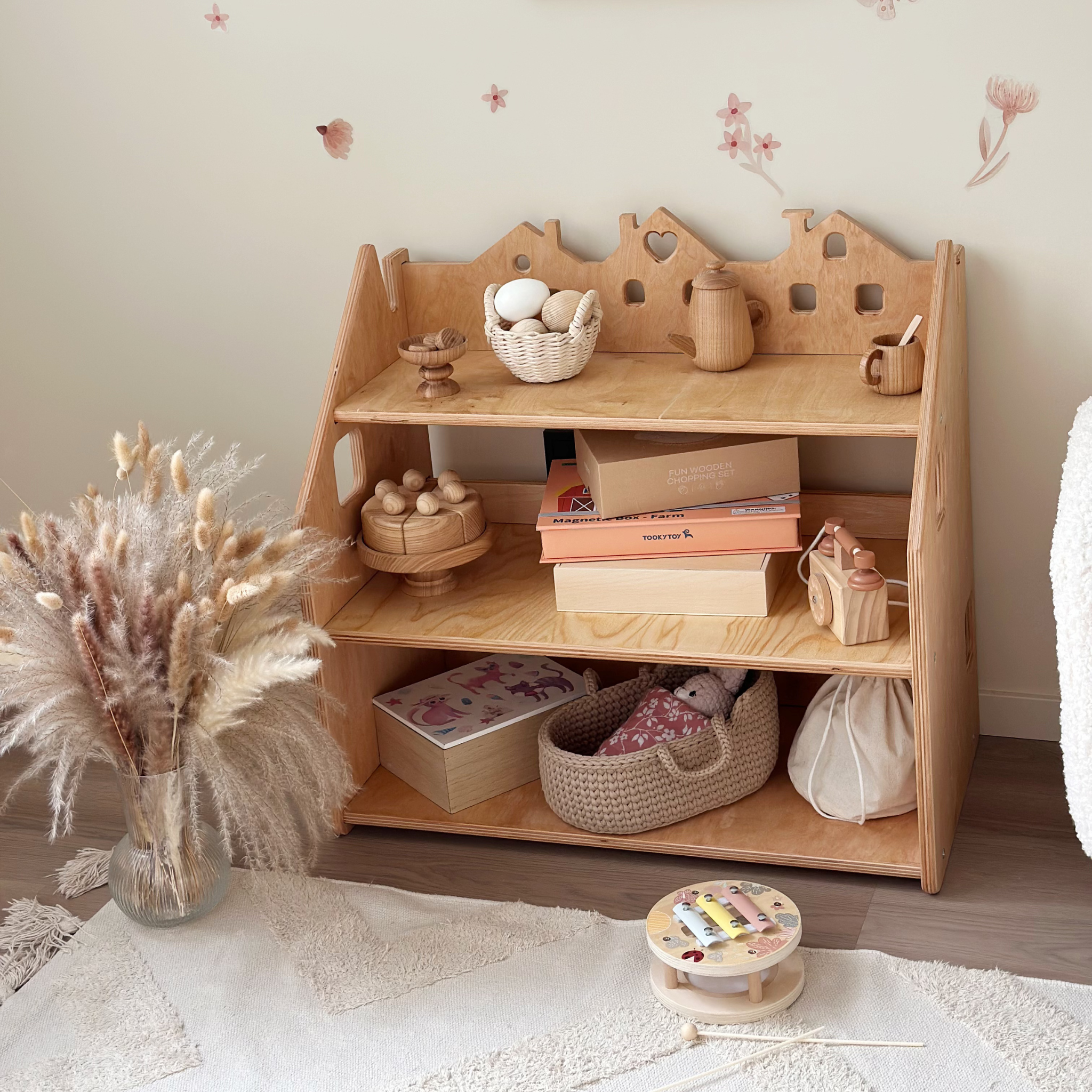 Spielzeugaufbewahrung – Kindermöbel aus Holz