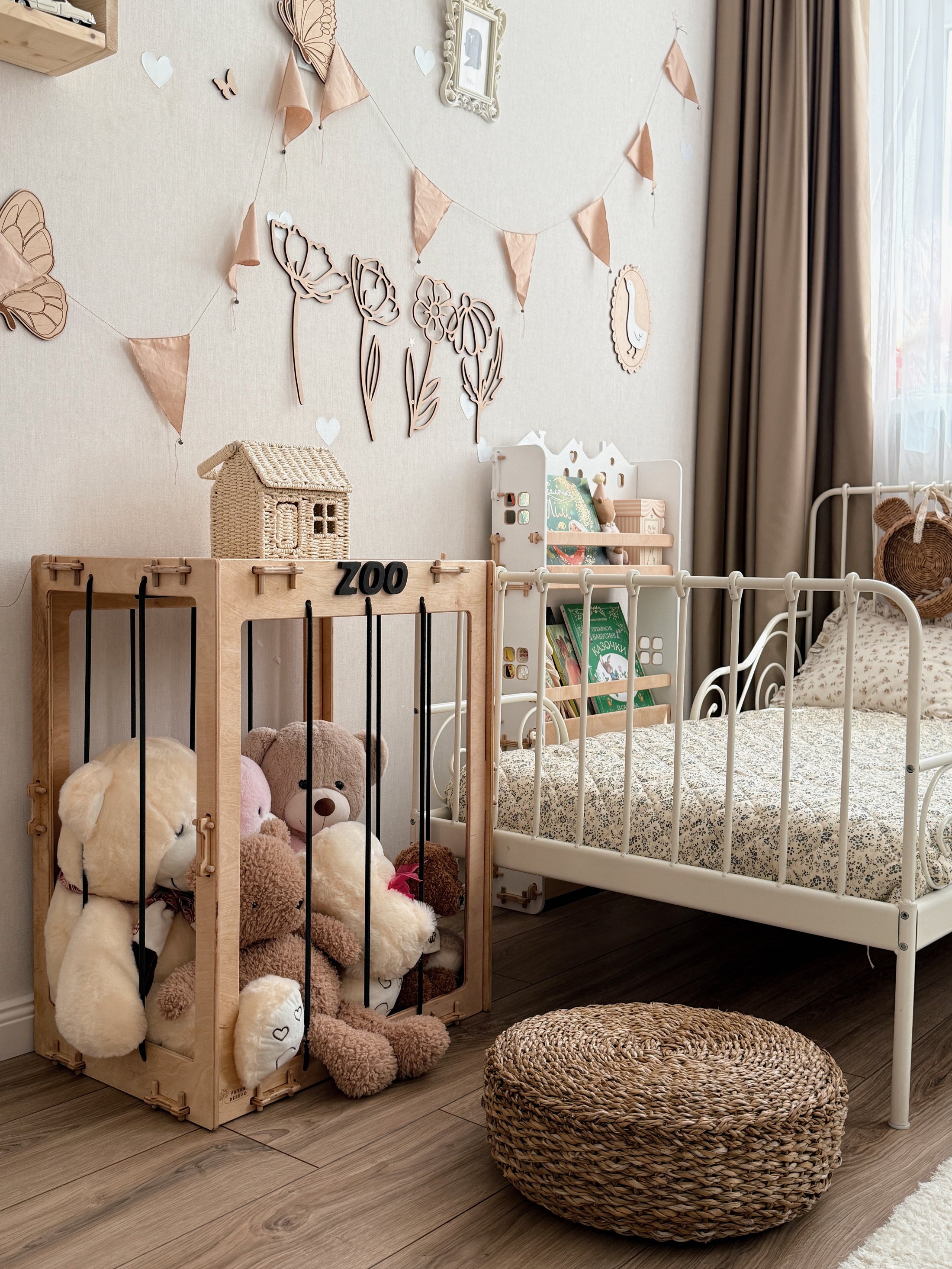 Wooden Stuffed Animal Storage Box