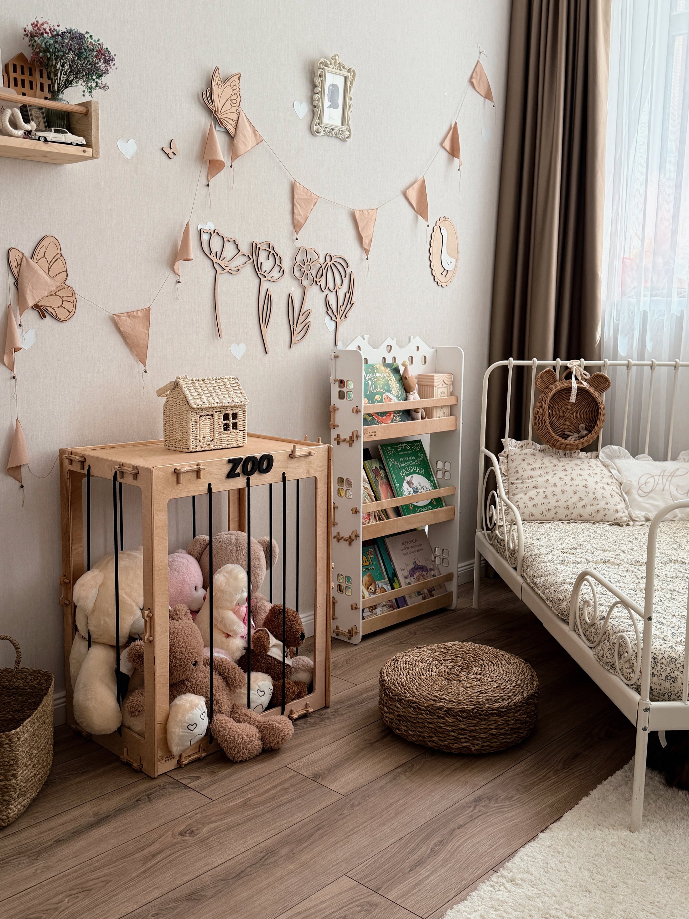 Wooden Stuffed Animal Storage Box