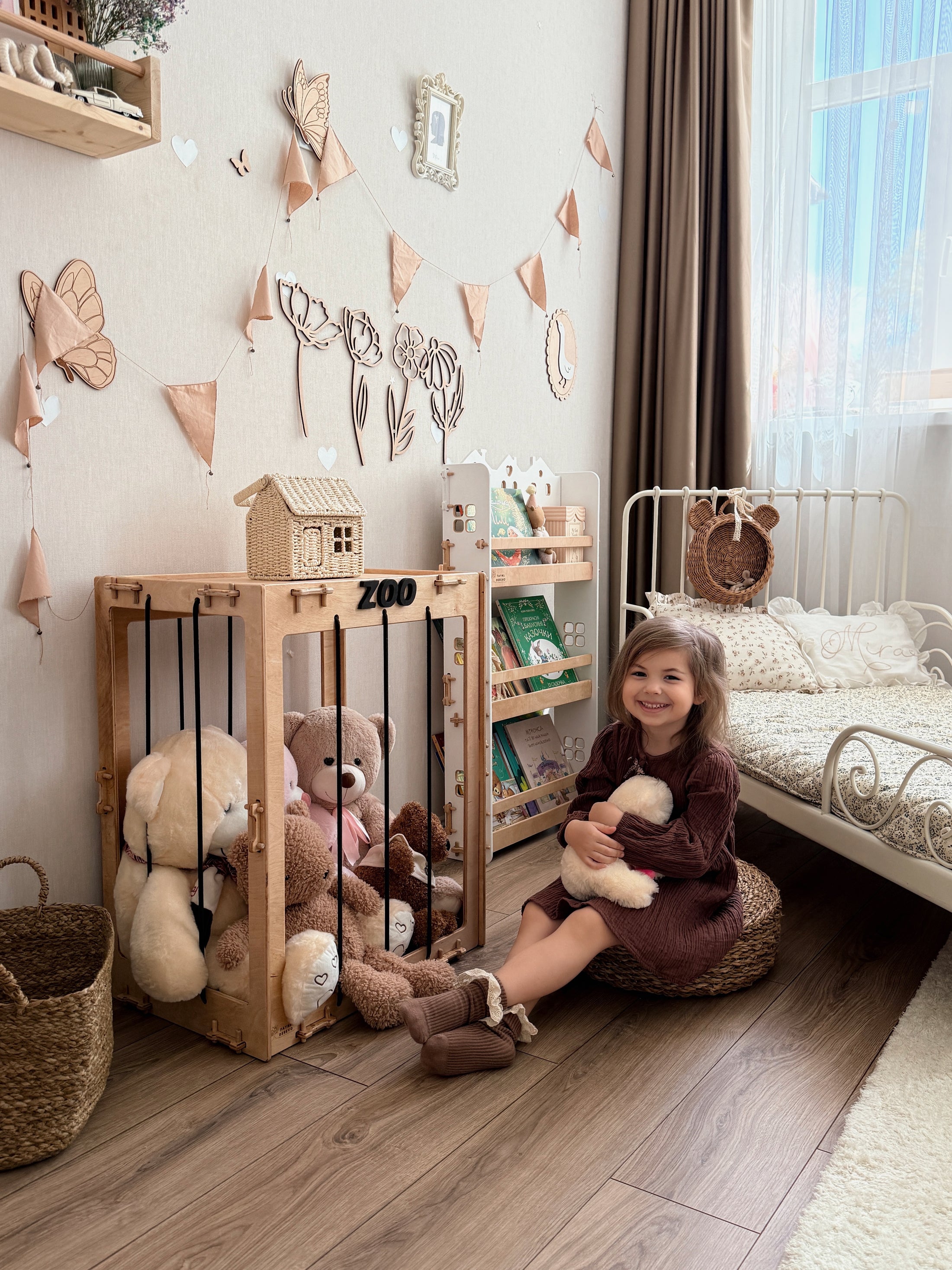 Wooden Stuffed Animal Storage Box
