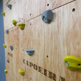 Bild in Galerie-Betrachter laden, Montessori Kletterwand für Kinder mit Griffen – Kletterwand aus Birkenholz, mit Leinöl & Bienenwachs veredelt
