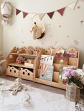 Load image into Gallery viewer, Montessori Bookshelf and Toy Storage - Wooden Furniture for Kids' Room
