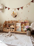 Load image into Gallery viewer, Montessori Bookshelf and Toy Storage - Wooden Furniture for Kids' Room
