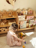Load image into Gallery viewer, Montessori Bookshelf and Toy Storage - Wooden Furniture for Kids' Room
