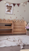 Load and play video in Gallery viewer, Montessori Bookshelf and Toy Storage - Wooden Furniture for Kids' Room
