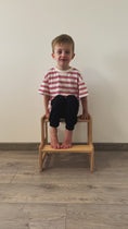 Load and play video in Gallery viewer, Montessori Wooden Toddler Step Stool for Kitchen & Bathroom
